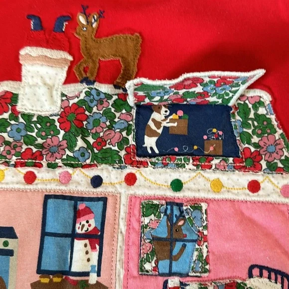Mini Boden Christmas flap house girls size 7-8 - Picture 3 of 5